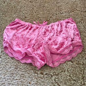 Pink sleep shorts